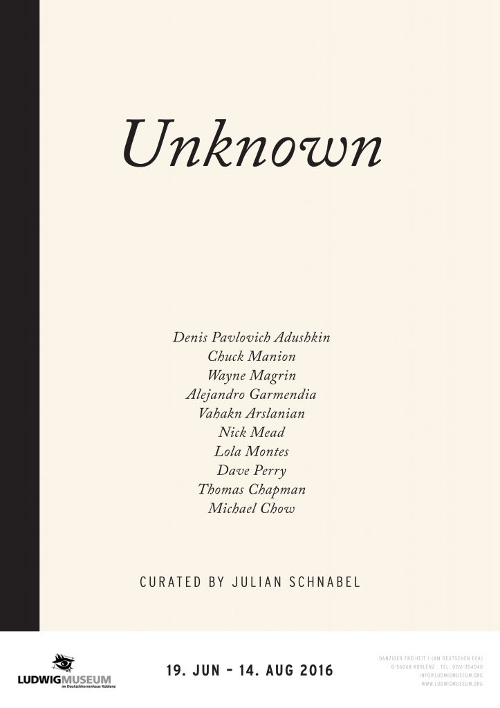 Shop Katalog Cover Buch Unknown Julian Schnabel