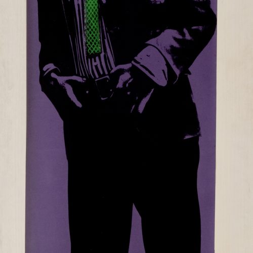 Martial Raysse: „Bel été concentré“, 1967, Siebdruck auf Kunstleder, 191,5 x 50 cm, Sammlung Ludwig Museum, Koblenz, LM 1992/30 © VG Bild-Kunst Bonn, 2022