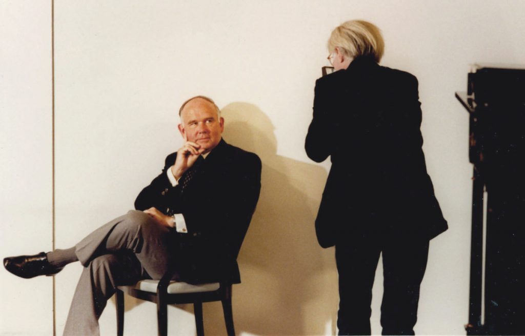Andy Warhol fotografiert Peter Ludwig, 1980. Quelle und Copyright: Ludwig Stiftung Aachen