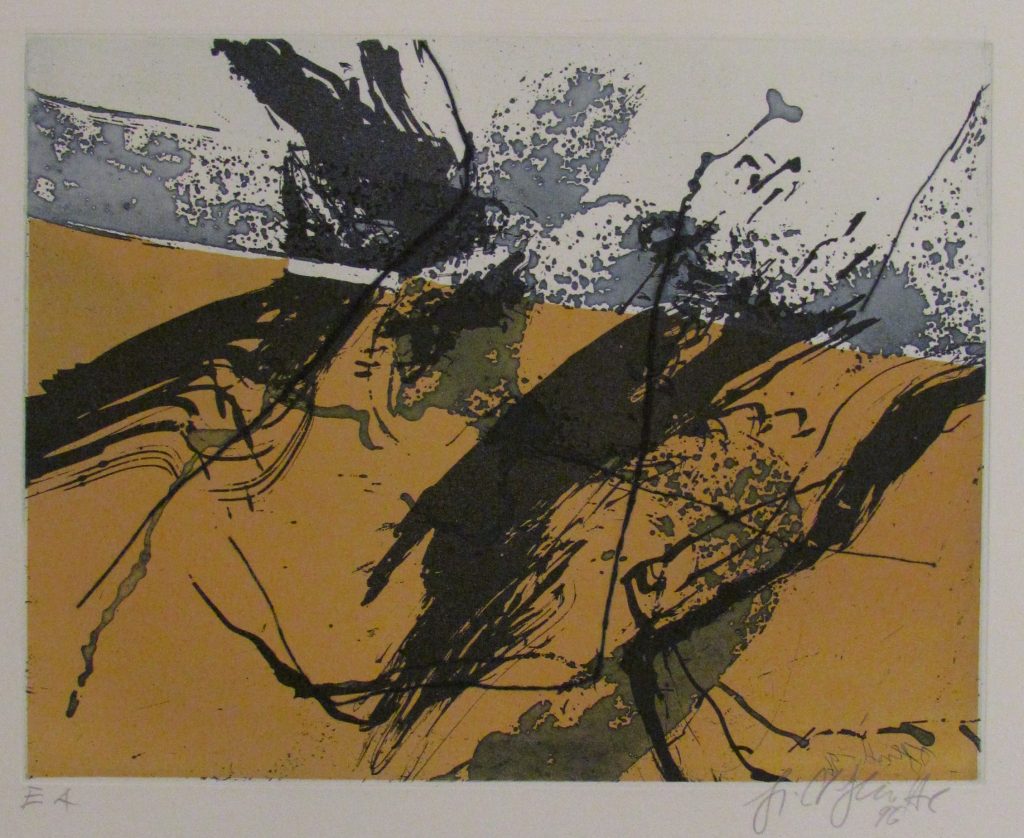 Jean Miotte, Ohne Titel, 1996, Aquatintaradierung, 39 x 49,5 cm, limitierte Auflage