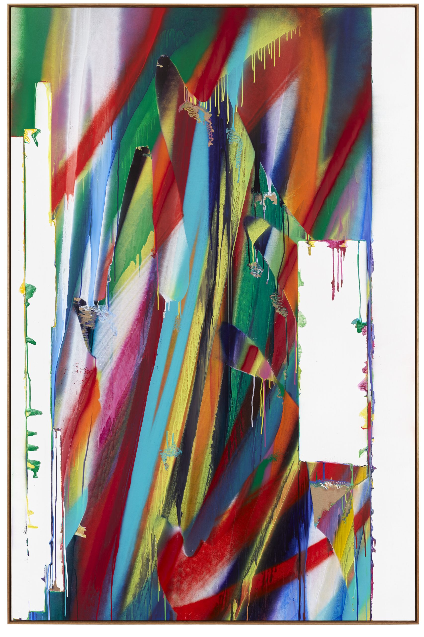 Katharina Grosse o.T., 2017, 265 × 175 cm, Acryl auf Leinwand © Katharina Grosse