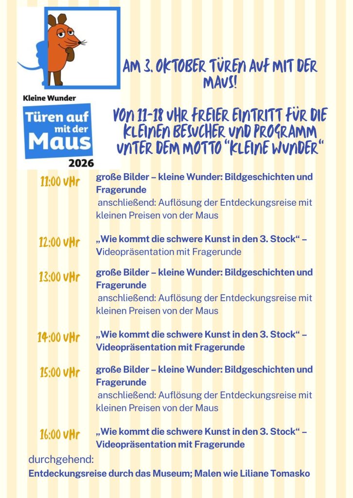 Flyer Maustüröffnertag, c Marko Sommer